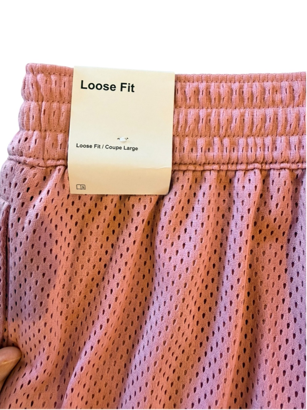 Nike Women’s Pink Mesh Athletic Basketball Shorts XL Extra Large Solo Swoosh - Picture 5 of 6